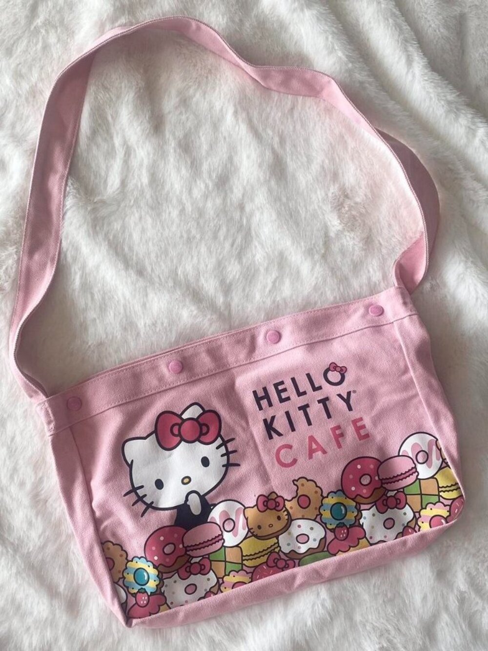 Sanrio Hello Kitty cafe canvas bag ♡